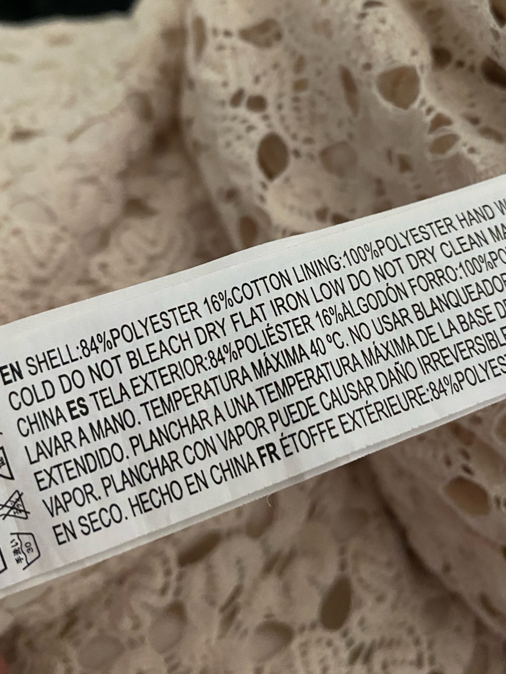 Forever 21 Cream Crochet Knit Maxi Dress M Boho Resort Festival - Picture 11 of 11